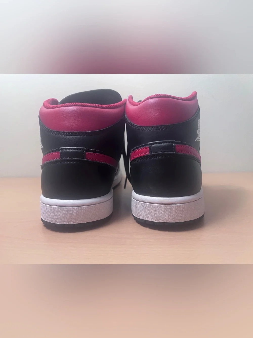 Air Jordan 1 Mid Bred Twist Men’s Black Red Shoes Size 11